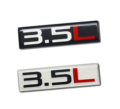 3.5L Engine Type Aluminum Badges 